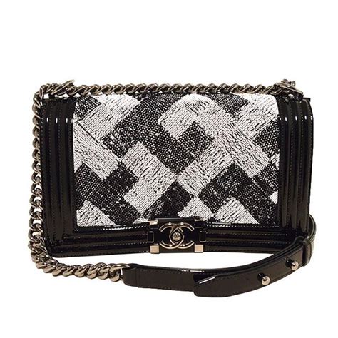 chanel black patent boy bag|chanel bag for sale.